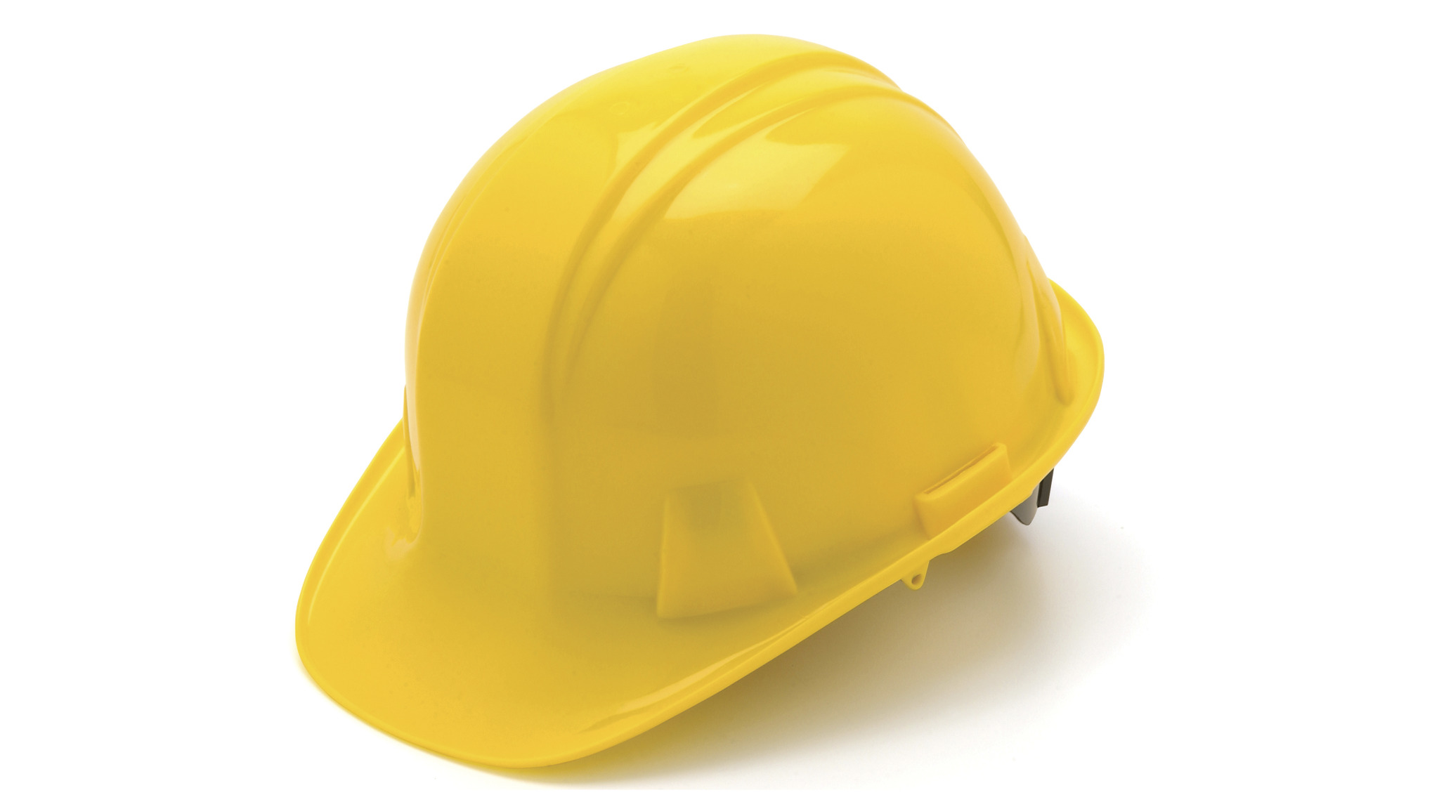 PYRAMEX 4 POINT RATCHET  HARD HAT YELLOW
