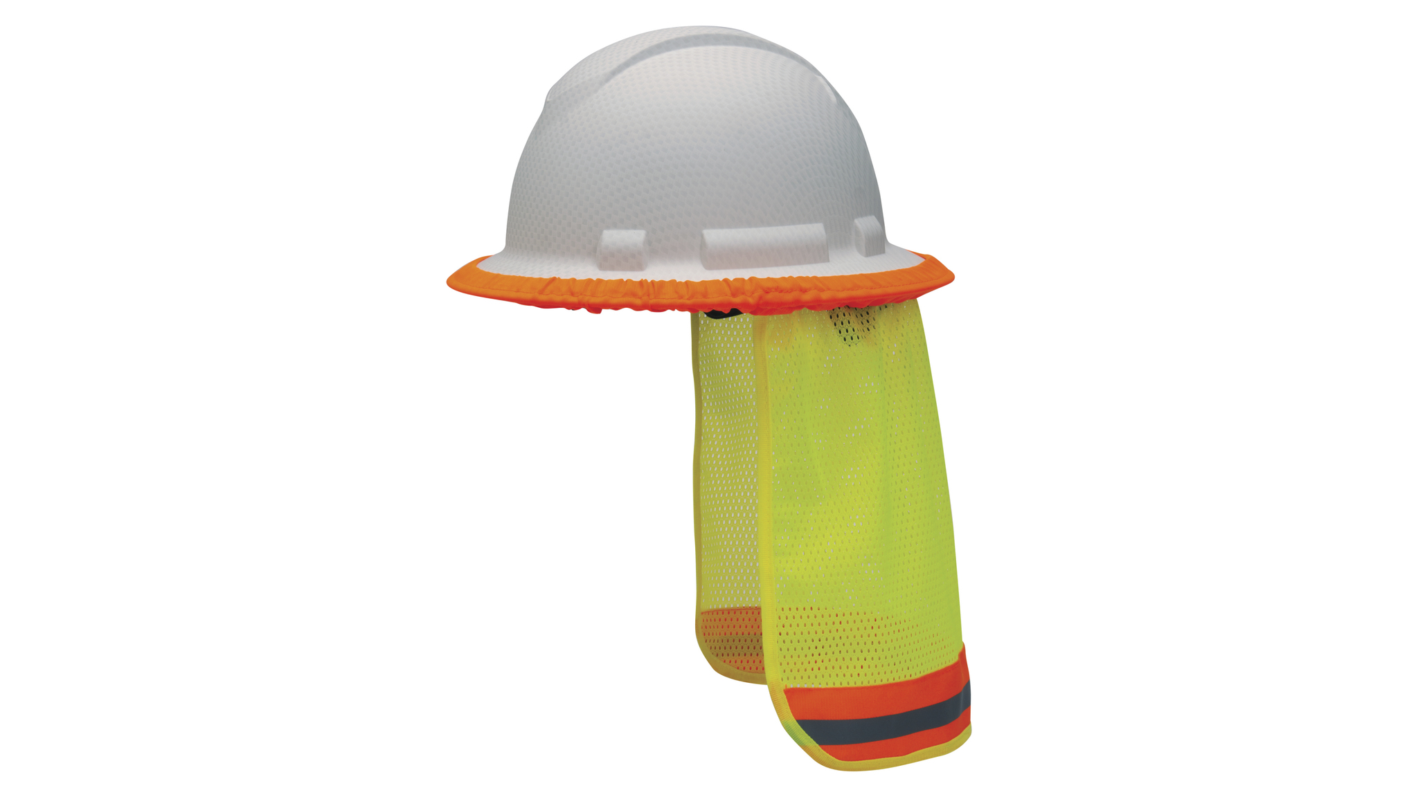 HARD HAT NECK SHADE MESH HI-VIS LIME