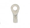 HIGH TEMP Non-Insulated Closed Ring Terminal, 16-14 AWG, Bolt #8