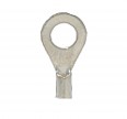 Non-Insulated Closed Ring Terminal,16-14 AWG, Bolt 1/4"