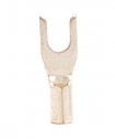 Non-Insulated Fork/Spade Terminal, 16-14 AWG, Bolt #6