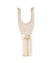 HIGH TEMP Non-Insulated Fork/Spade Terminal, 16-14 AWG, Bolt #6