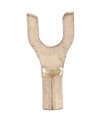 Non-Insulated Fork/Spade Terminal, 16-14 AWG, Bolt #8