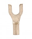 HIGH TEMP Non-Insulated Fork/Spade Terminal, 16-14 AWG, Bolt #8