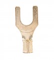 Non-Insulated Fork/Spade Terminal, 12-10 AWG, Bolt 1/4"
