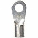 Non-Insulated Closed Ring Terminal, 4 AWG, Bolt 1/4"