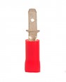 Male Disconnect: Red, Vinyl, Partial Coverage, 22-16 AWG