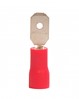 Male Disconnect: Red, Vinyl, Partial Coverage, 22-16 AWG