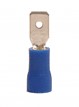 Male Disconnect: Blue, Vinyl, Partial Coverage, 16-14 AWG