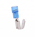 Nylon Insulated Piggyback Crimp Disconnect, 16-14 AWG Blue