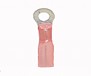 Heat Shrink Insulated, Closed Ring Terminal, 22-18 AWG, Bolt #8