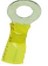 Heat Shrink Insulated, Closed Ring Terminal, 12-10 AWG, Bolt 3/8"