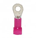 Nylon Insulated Closed Ring Terminal, 22-18 AWG, Bolt #8