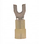 Nylon Insulated Fork/Spade Terminal, 12-10 AWG, Bolt #6