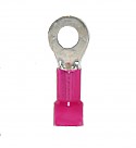 Nylon Insulated Closed Ring Terminal, 22-18 AWG, Bolt #10