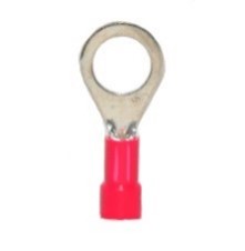 Vinyl Insulated Closed Ring Terminal, 22-16 AWG, Bolt 5/16"