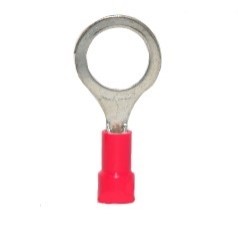 Vinyl Insulated Closed Ring Terminal, 22-16 AWG, Bolt 3/8"