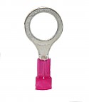 Nylon Insulated Closed Ring Terminal, 22-16 AWG, Bolt 3/8"