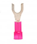 Nylon Insulated Fork/Spade Terminal, 22-18 AWG, Bolt #8