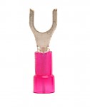 Nylon Insulated Fork/Spade Terminal, 22-18 AWG, Bolt #10