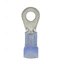 Nylon Insulated Closed Ring Terminal, 16-14 AWG, Bolt #8