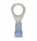 Nylon Insulated Closed Ring Terminal, 16-14 AWG, Bolt 5/16"