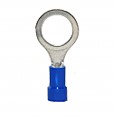 Vinyl Insulated Closed Ring Terminal, 16-14 AWG, Bolt 3/8"