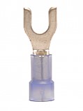 Nylon Insulated Fork/Spade Terminal, 16-14 AWG, Bolt #8