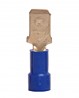 Male Disconnect: Blue, Vinyl, Partial Coverage, 16-14 AWG