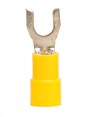 Vinyl Insulated Fork/Spade Terminal, 12-10 AWG, Bolt #8