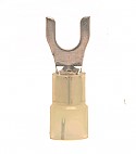 Nylon Insulated Fork/Spade Terminal, 12-10 AWG, Bolt #10
