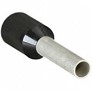 Partially Insulated Wire Ferrule, Black, #16 AWG